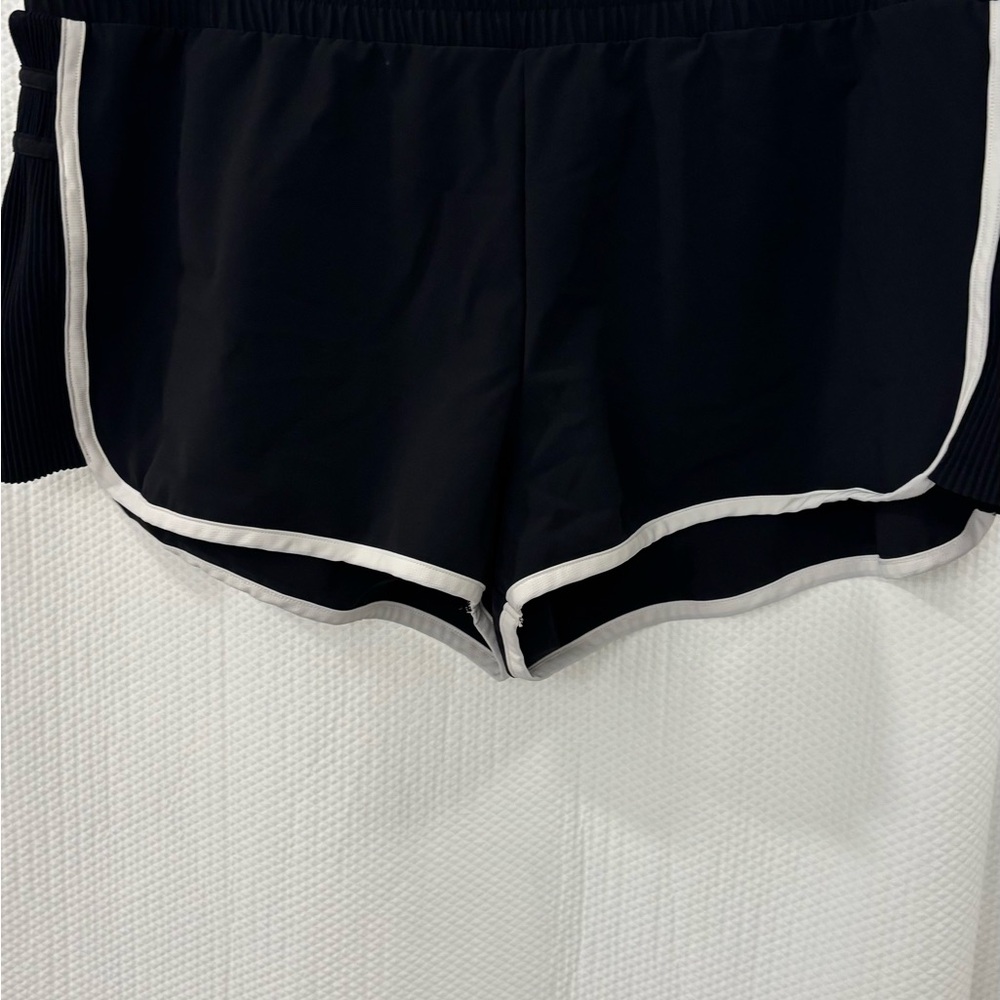 All in Motion Black and White Athletic Shorts
